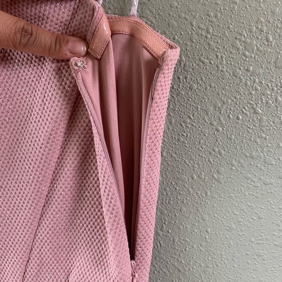 Vince Camuto pink metallic one shoulder dress  (Bundle Dresses to Save) - Picture 5 of 8